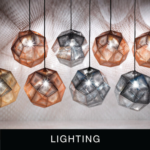 Contemporary and eclectic designer lights, lamps, table lamps, floor lamps, ceiling lights, pendant lights, wall lights and more.