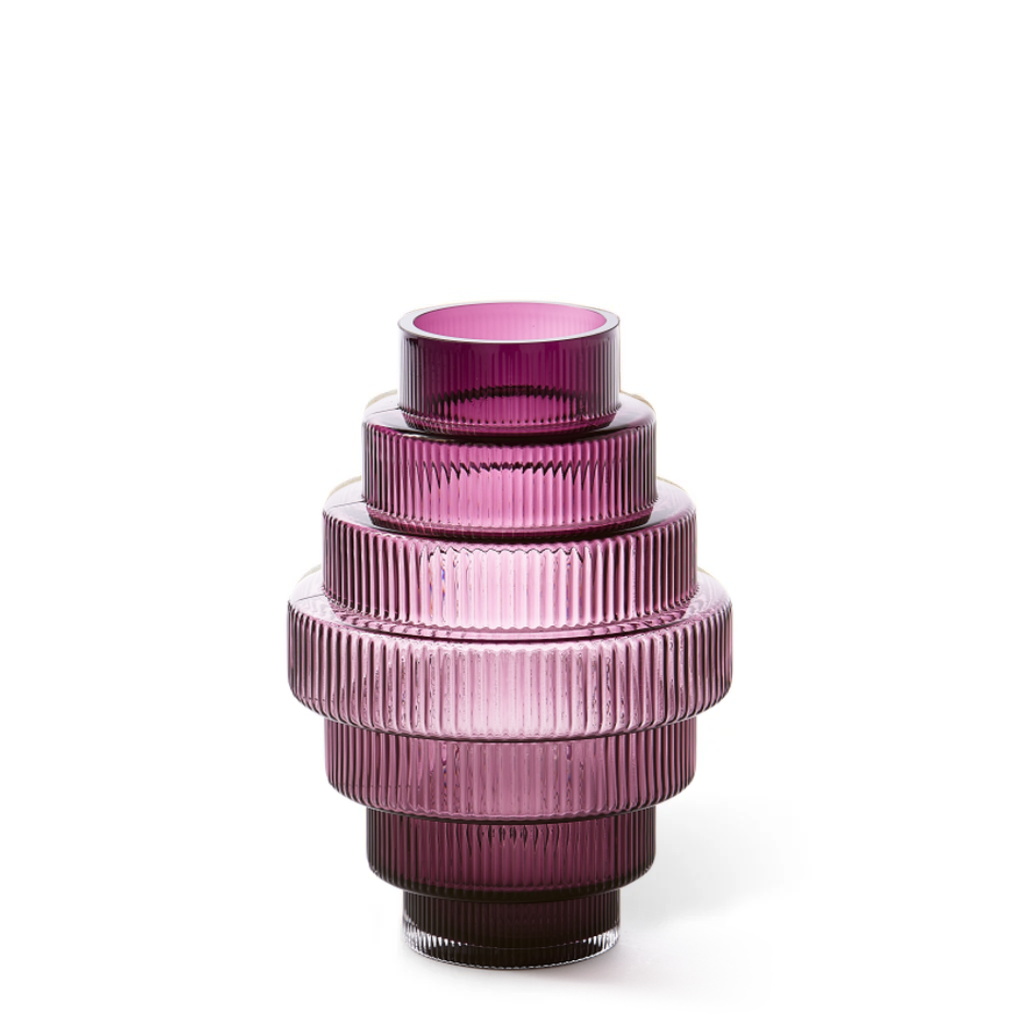 Steps Vase Small, Purple
