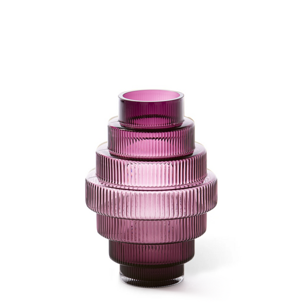 Steps Vase Small, Purple