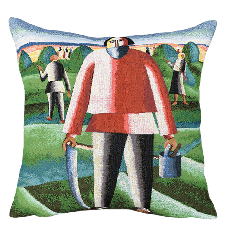 Malevitch Cushion - Haymaking (1929)