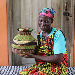 Jemima 10 Cows Basket (Tiny) 00036