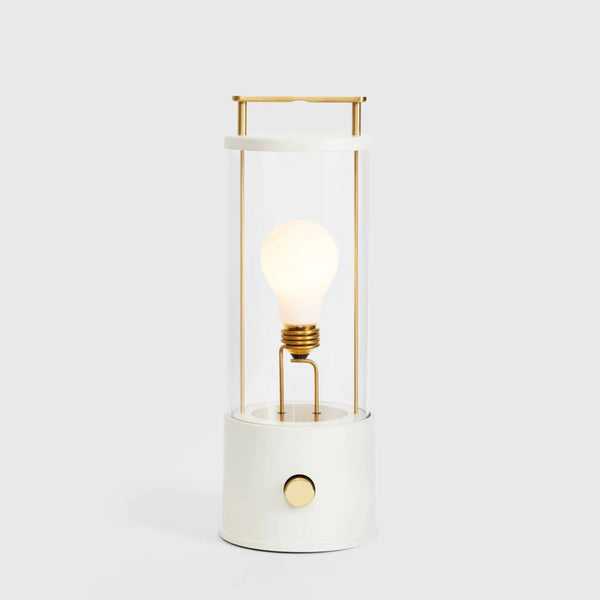 The Muse Portable Lamp in Candlenut White
