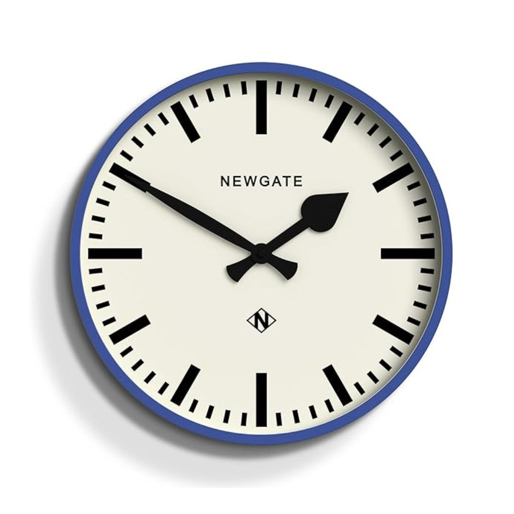 Railway Wall Clock Blue