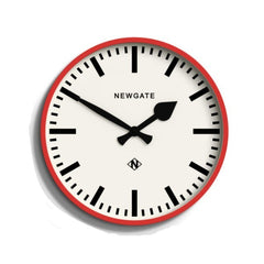 Railway Wall Clock Red