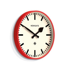 Railway Wall Clock Red