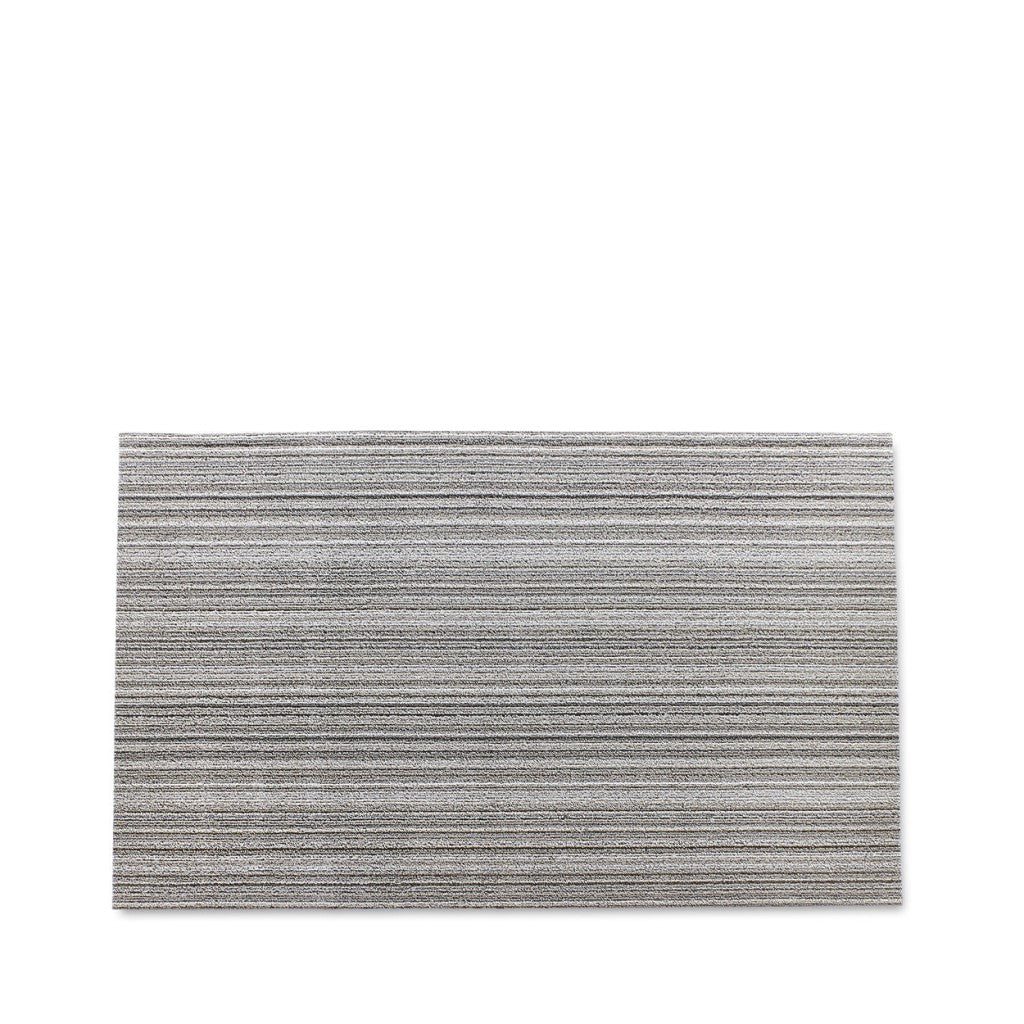 Shag Skinny Stripe Door Mat - Birch