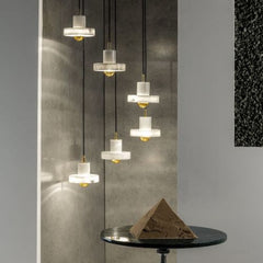 Stone pendant light