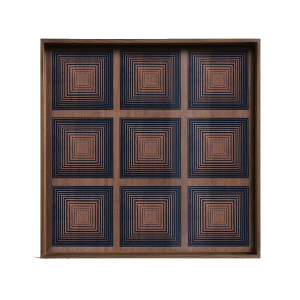Ink Squares glass tray large