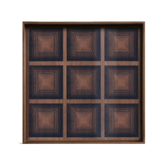 Ink Squares glass tray large