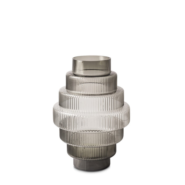 Steps Vase Small, Grey