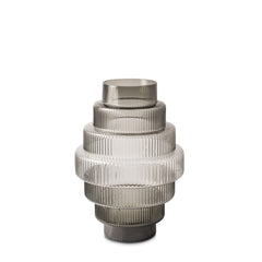 Steps Vase Small, Grey