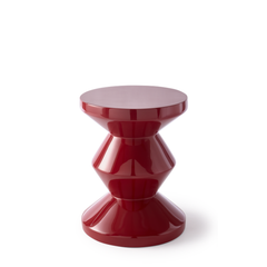 Zig Zag stool ruby red