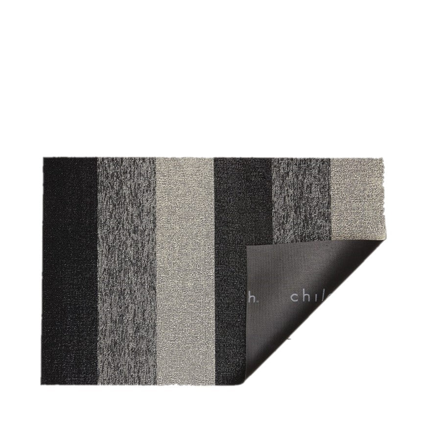 Marbled Stripe Shag Utility Mat - Salt/Pepper