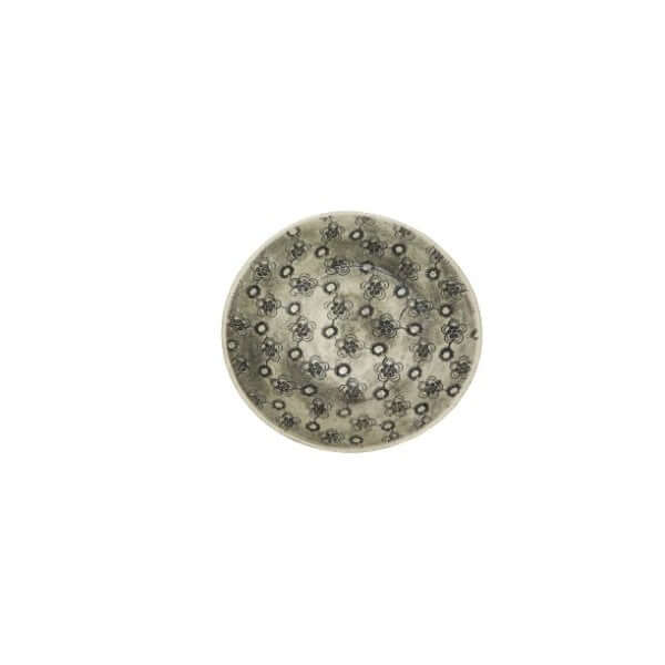 Breakfast Bowl Black with decorative pattern, by Wonki Ware