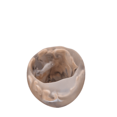 Crack Egg Bowl Resin Brown Marble. Food-safe, handcrafted & unique. Perfect for dips, grazing boards, trinkets or battery-operated LED tealights.