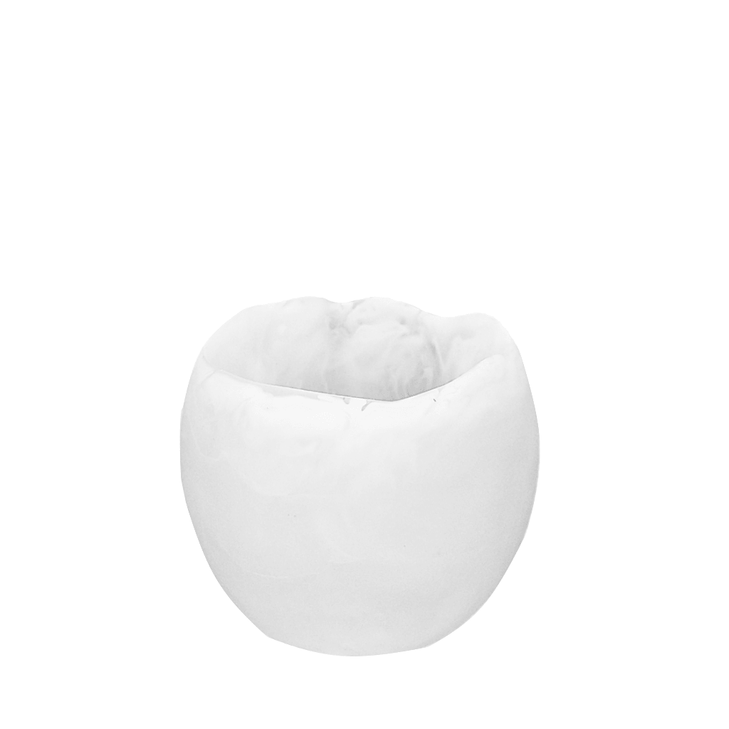 Crack Egg Bowl Resin White Marble. Food-safe, handcrafted & unique. Perfect for dips, grazing boards, trinkets or battery-operated LED tealights.
