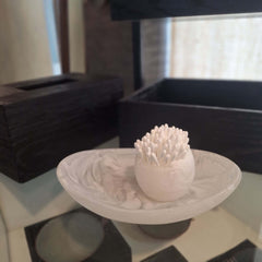 Crack Egg Bowl Resin White Marble. Food-safe, handcrafted & unique. Perfect for dips, grazing boards, trinkets or battery-operated LED tealights.