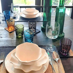 Cuttings Tumblers Set of 6 with unique cutting patterns, by Pols Potten