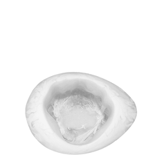 Flat Crack Egg Bowl Resin White Marble. Food-safe, handcrafted & unique. Perfect for dips, grazing boards, trinkets or battery-operated LED tealights.