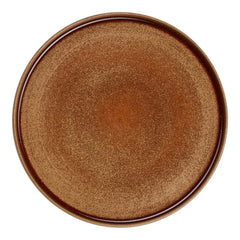 Form Art Dinner Plate Gobi with a matte finish and a visible brown glaze, by ASA selection