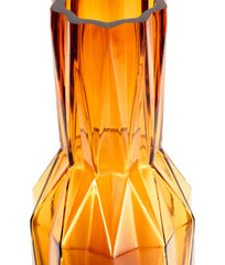 Glass Folds Vase Ochre L