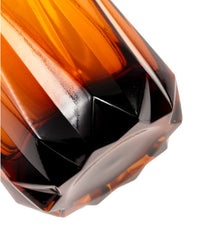 Glass Folds Vase Ochre L