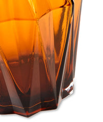 Glass Folds Vase Ochre S