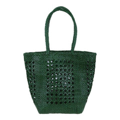 Dragon Diffusion Grace Cannage Forest woven leather handbag 