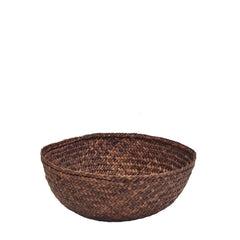 Handmade Iraca Small Bowl Plain Coffee basket, made in Colombia