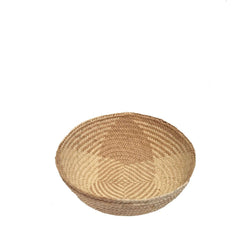 Handmade Iraca Small Bowl Square Toasted basket, made in Colombia