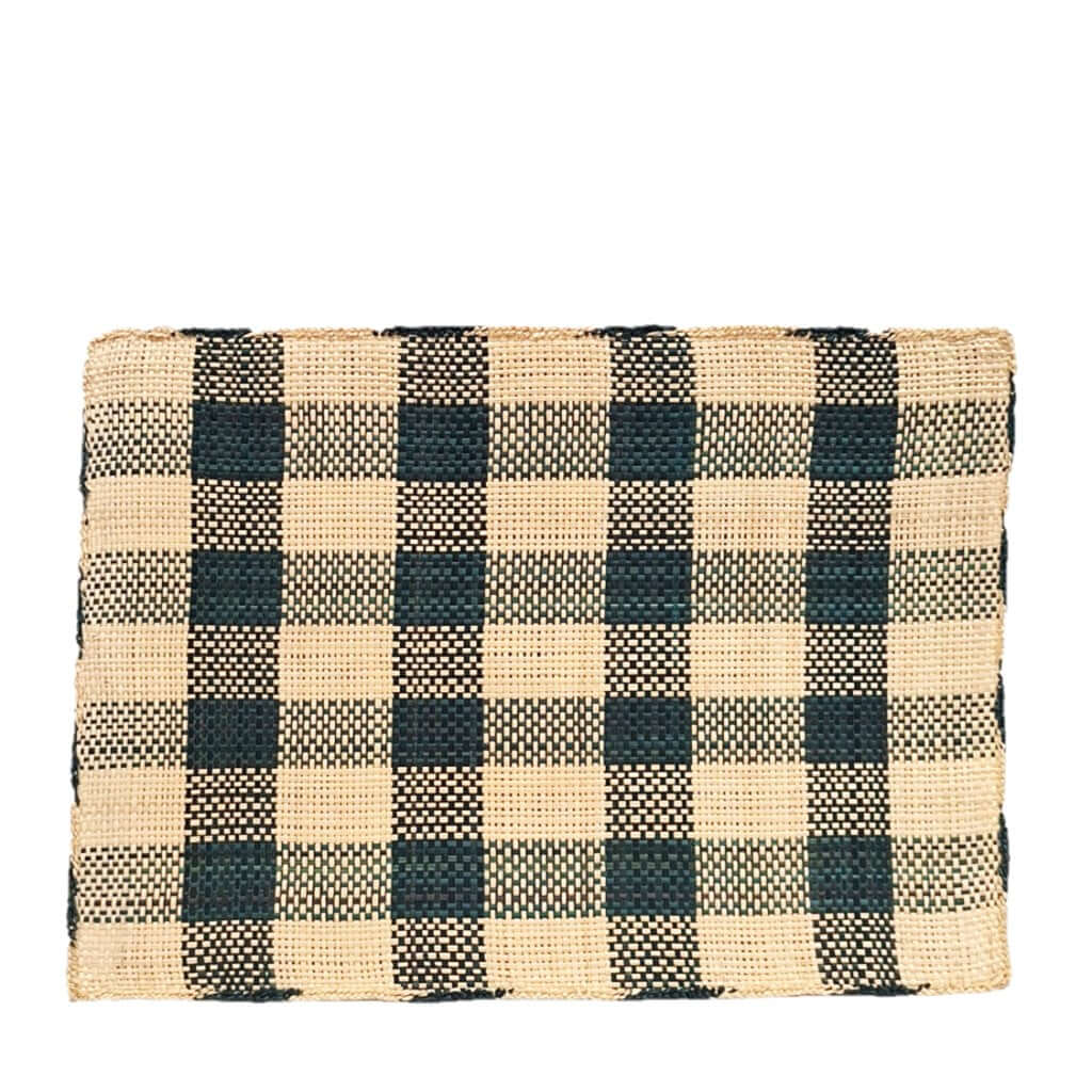 Iraca Rectangle Placemat Green Natural handmade in colombia