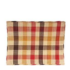 Iraca Rectangle Placemat Yellow Red Brown handmade in colombia