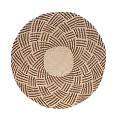 Iraca Round Placemat Brown Natural handmade in colombia