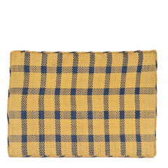 Iraca Rectangle Placemat Blue Yellow handmade in colombia