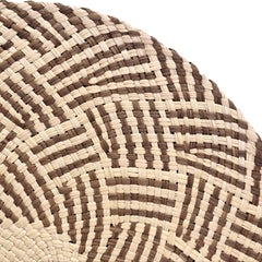 Iraca placemat, round / brown natural