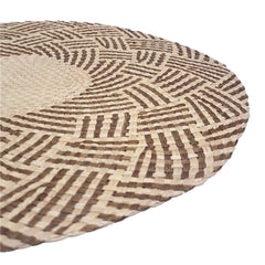 Iraca placemat, round / brown natural