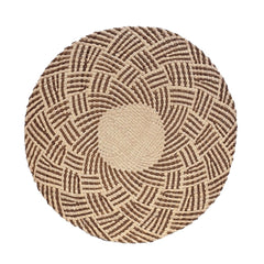 Iraca placemat, round / brown natural