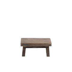 Small and low wooden Little Stool made of teak