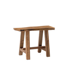 Wooden Medewi Bench in natural teak finish