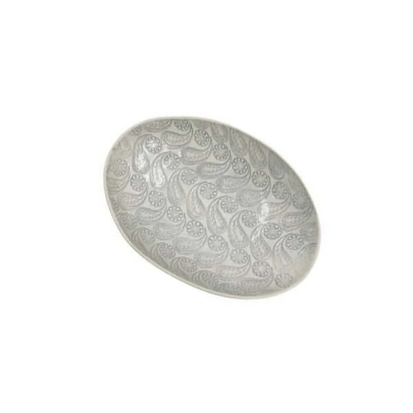 Medium Etosha Dish Duck Egg with decorative pattern, by Wonki Ware