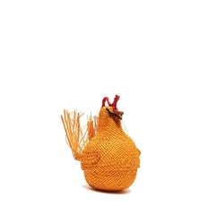 Handmade Mini Chicken Basket Orange, made in Colombia
