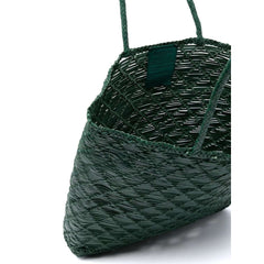Dragon Diffusion NS Corso Forest woven leather tote bag with a cross-weave design