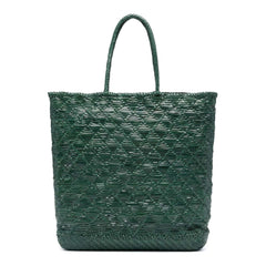 Dragon Diffusion NS Corso Forest woven leather tote bag with a cross-weave design