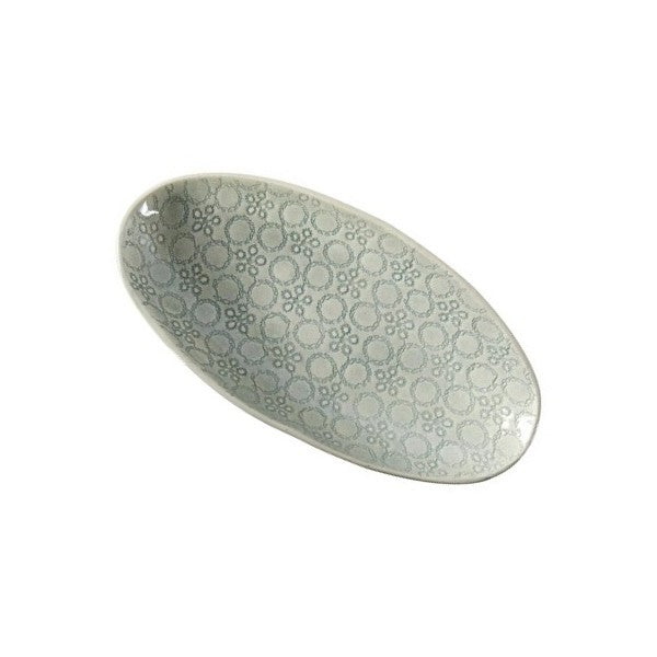 Pebble Olive dish, duck egg