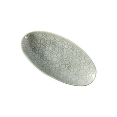 Pebble Olive dish, duck egg