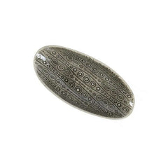 Pebble Olive Dish Black with decorative patterns, by Wonki Ware