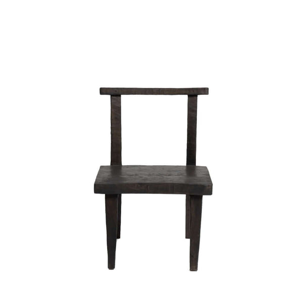 Dark brown wooden Reo Chair made of teak