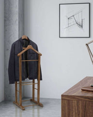 Ric Coat Hanger 2-Tier with a curved silhouette, suitable for organizing coats, suits, and other garments.