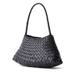 Dragon Diffusion Rosanna Black leather woven handbag