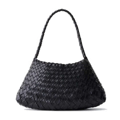 Dragon Diffusion Rosanna Black leather woven handbag